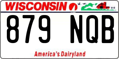 WI license plate 879NQB