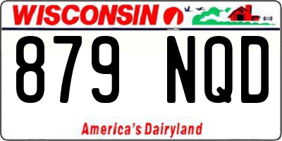 WI license plate 879NQD