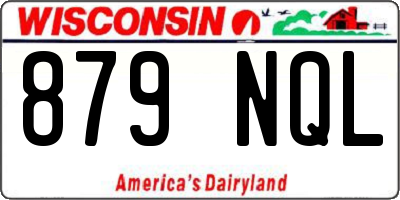 WI license plate 879NQL
