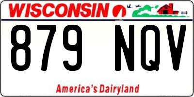 WI license plate 879NQV