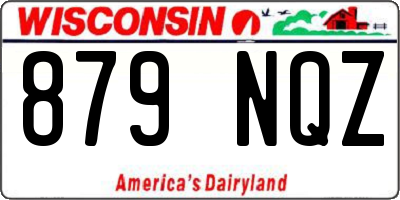 WI license plate 879NQZ