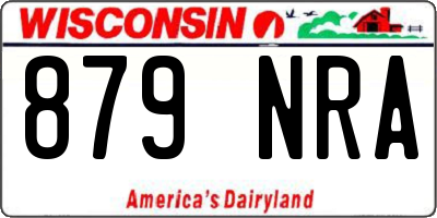 WI license plate 879NRA