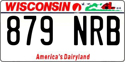 WI license plate 879NRB