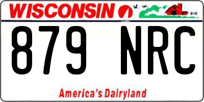 WI license plate 879NRC