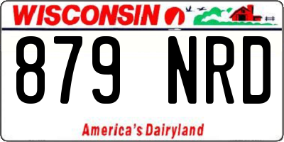 WI license plate 879NRD
