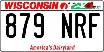 WI license plate 879NRF