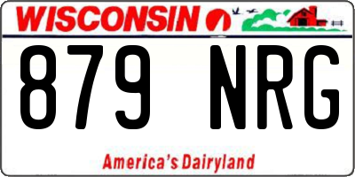 WI license plate 879NRG
