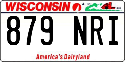 WI license plate 879NRI