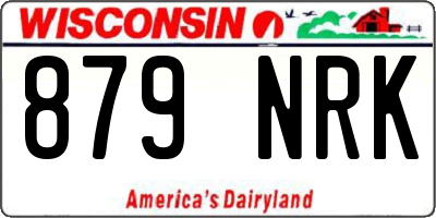 WI license plate 879NRK