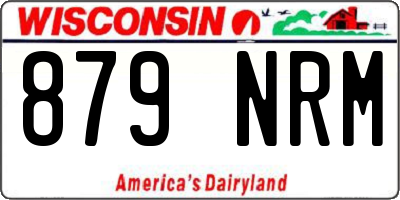 WI license plate 879NRM