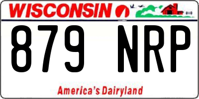 WI license plate 879NRP