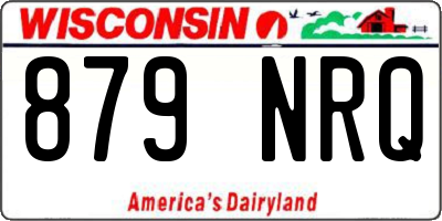 WI license plate 879NRQ