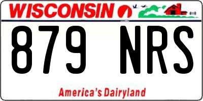 WI license plate 879NRS