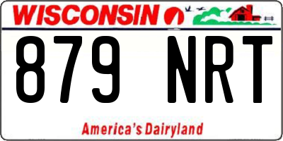 WI license plate 879NRT