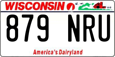 WI license plate 879NRU
