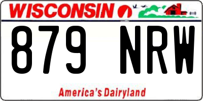 WI license plate 879NRW