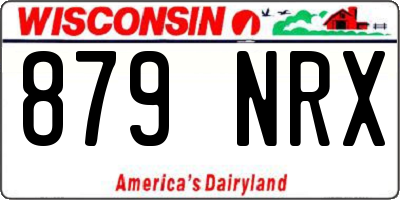 WI license plate 879NRX