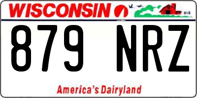 WI license plate 879NRZ