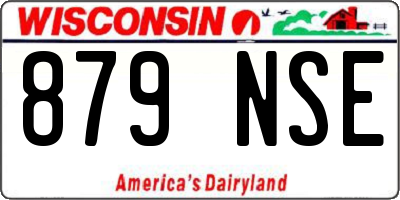 WI license plate 879NSE
