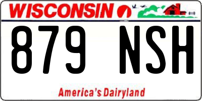 WI license plate 879NSH
