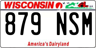WI license plate 879NSM