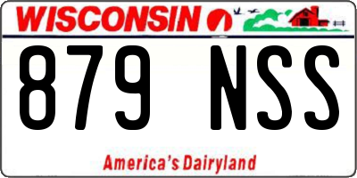 WI license plate 879NSS