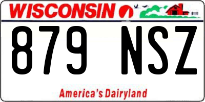 WI license plate 879NSZ