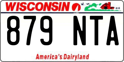 WI license plate 879NTA