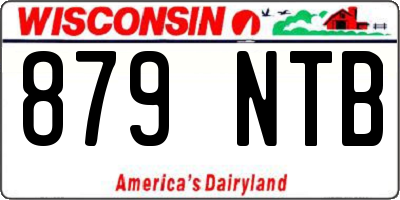 WI license plate 879NTB