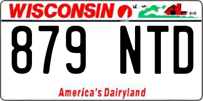 WI license plate 879NTD