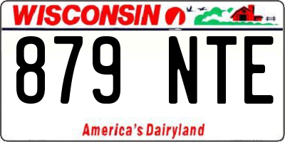 WI license plate 879NTE