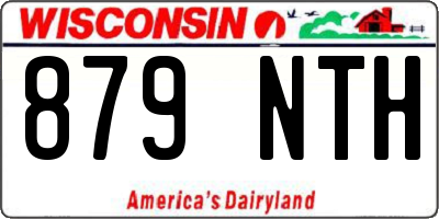 WI license plate 879NTH