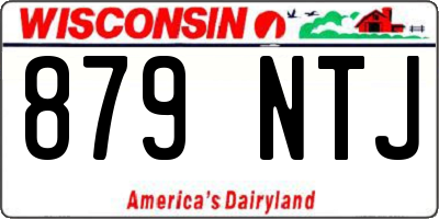 WI license plate 879NTJ