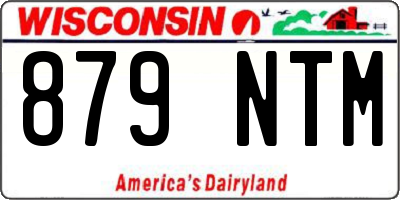 WI license plate 879NTM