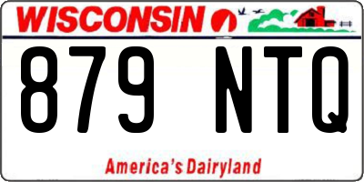 WI license plate 879NTQ