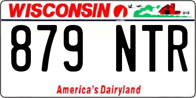 WI license plate 879NTR