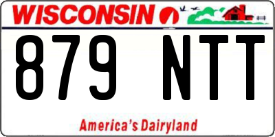 WI license plate 879NTT