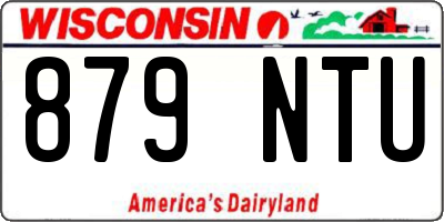 WI license plate 879NTU