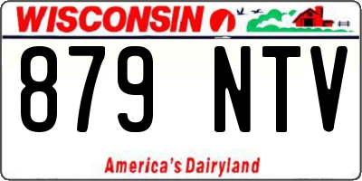 WI license plate 879NTV
