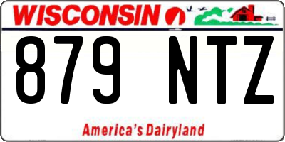 WI license plate 879NTZ
