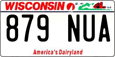 WI license plate 879NUA