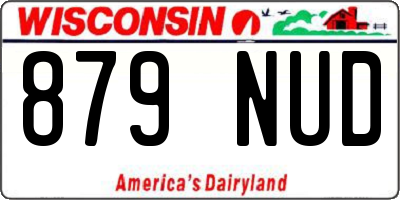 WI license plate 879NUD