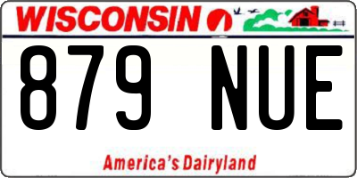WI license plate 879NUE