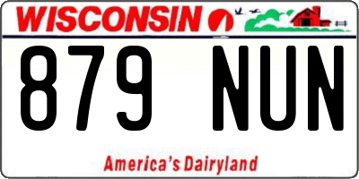 WI license plate 879NUN