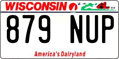 WI license plate 879NUP