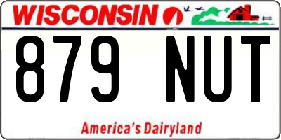 WI license plate 879NUT