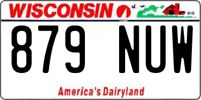 WI license plate 879NUW