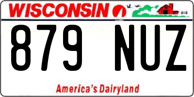 WI license plate 879NUZ