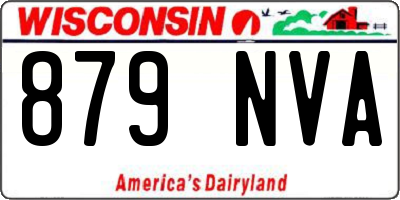 WI license plate 879NVA