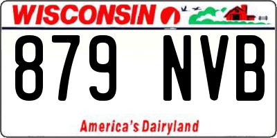 WI license plate 879NVB